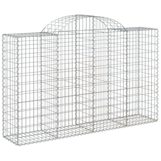 Arched Gabion Basket 200x50x120/140 cm Galvanised Iron Arched Gabion Basket 200x50x120/140 cm Galvanised Iron