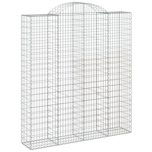 Arched Gabion Basket 200x50x220/240 cm Galvanised Iron Arched Gabion Basket 200x50x220/240 cm Galvanised Iron
