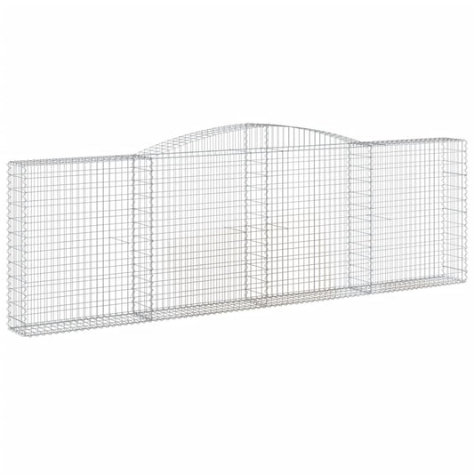 Arched Gabion Basket 400x30x120/140 cm Galvanised Iron Arched Gabion Basket 400x30x120/140 cm Galvanised Iron