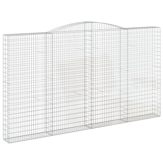 Arched Gabion Basket 400x30x220/240 cm Galvanised Iron Arched Gabion Basket 400x30x220/240 cm Galvanised Iron