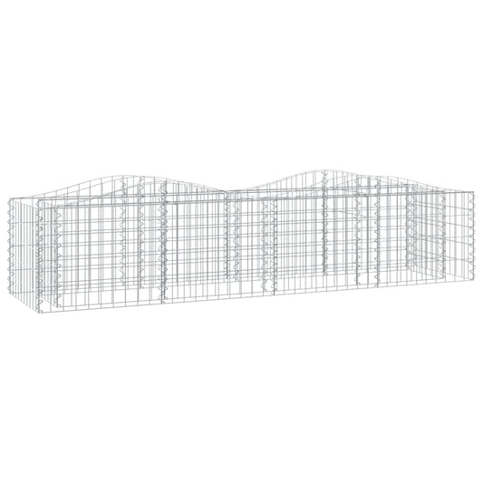 Arched Gabion Raised Bed 200x50x50 cm Galvanised Iron Arched Gabion Raised Bed 200x50x50 cm Galvanised Iron