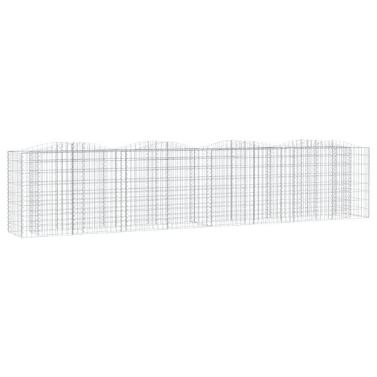 Arched Gabion Raised Bed 400x50x100 cm Galvanised Iron Arched Gabion Raised Bed 400x50x100 cm Galvanised Iron