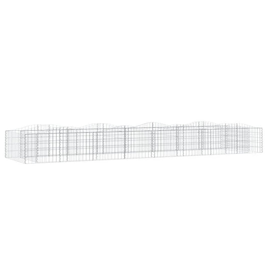 Arched Gabion Raised Bed 400x100x50 cm Galvanised Iron Arched Gabion Raised Bed 400x100x50 cm Galvanised Iron