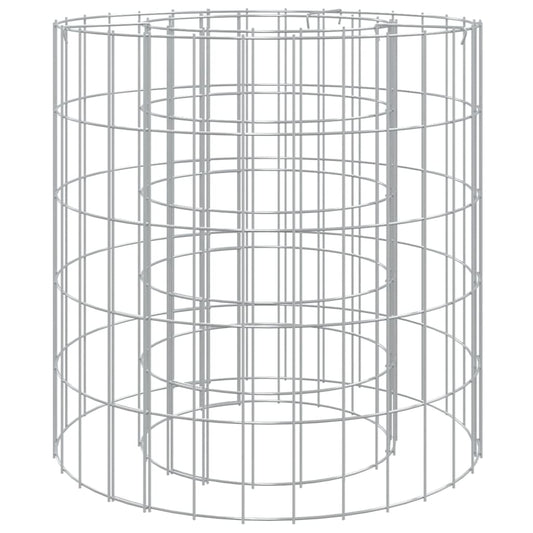 Gabion Fire Pit Ø 50 cm Galvanised Iron Gabion Fire Pit Ø 50 cm Galvanised Iron
