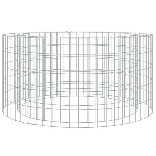 Gabion Fire Pit Ø 100 cm Galvanised Iron Gabion Fire Pit Ø 100 cm Galvanised Iron