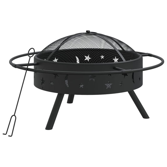 Fire Pit with Poker 70 cm XXL Steel Fire Pit with Poker 70 cm XXL Steel
