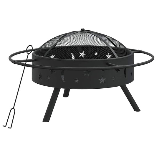 Fire Pit with Poker 70 cm XXL Steel Fire Pit with Poker 70 cm XXL Steel