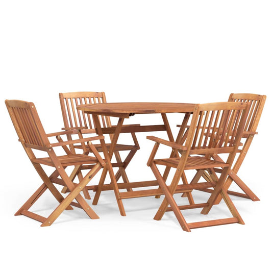 5 Piece Garden Dining Set Solid Wood Acacia 5 Piece Garden Dining Set Solid Wood Acacia