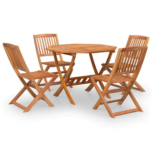 5 Piece Garden Dining Set Solid Wood Acacia 5 Piece Garden Dining Set Solid Wood Acacia