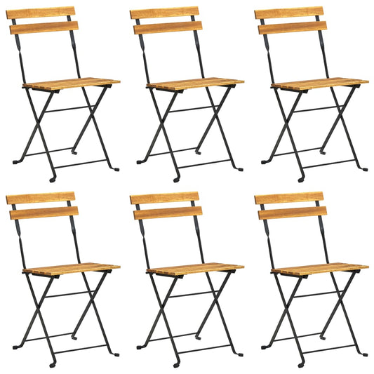 Garden Chair | Set of 6 | Brown | Solid Acacia wood | Standard Garden Chair | Set of 6 | Brown | Solid Acacia wood | Standard