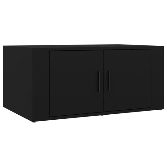 Coffee Table Black 80x50x36 cm Engineered Wood Coffee Table Black 80x50x36 cm Engineered Wood