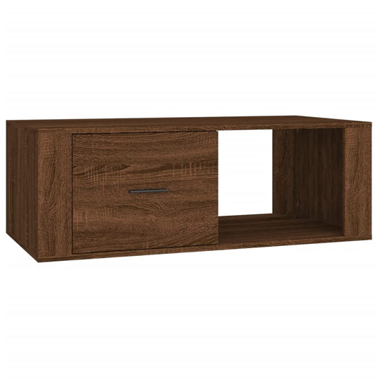 Coffee Table Brown Oak 100x50.5x35 cm Engineered Wood Coffee Table Brown Oak 100x50.5x35 cm Engineered Wood