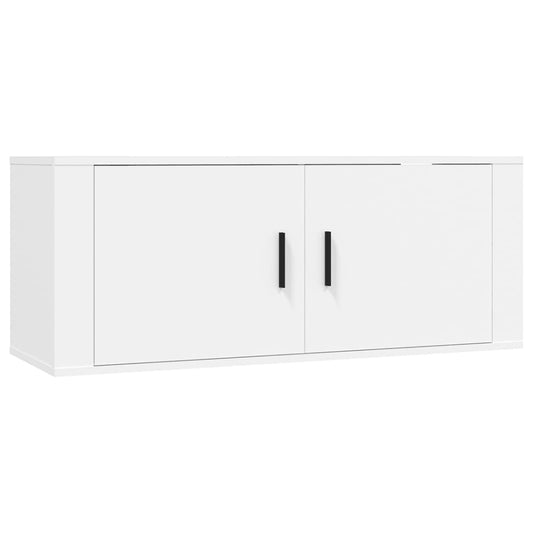 Wall Mounted TV Cabinet White 100x34,5x40 cm Wall Mounted TV Cabinet White 100x34,5x40 cm