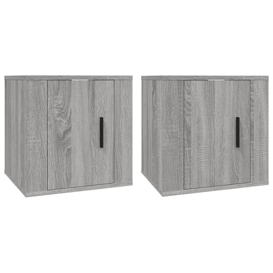 Wall Mounted TV Cabinets 2 pcs Grey Sonoma 40x34.5x40 cm Wall Mounted TV Cabinets 2 pcs Grey Sonoma 40x34.5x40 cm