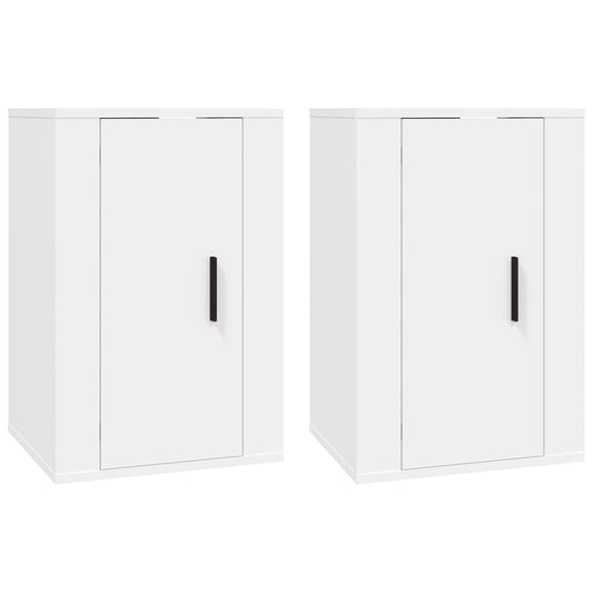 Wall Mounted TV Cabinets 2 pcs White 40x34.5x60 cm Wall Mounted TV Cabinets 2 pcs White 40x34.5x60 cm