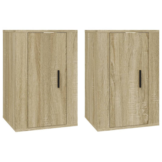 Wall Mounted TV Cabinets 2 pcs Sonoma Oak 40x34.5x60 cm Wall Mounted TV Cabinets 2 pcs Sonoma Oak 40x34.5x60 cm