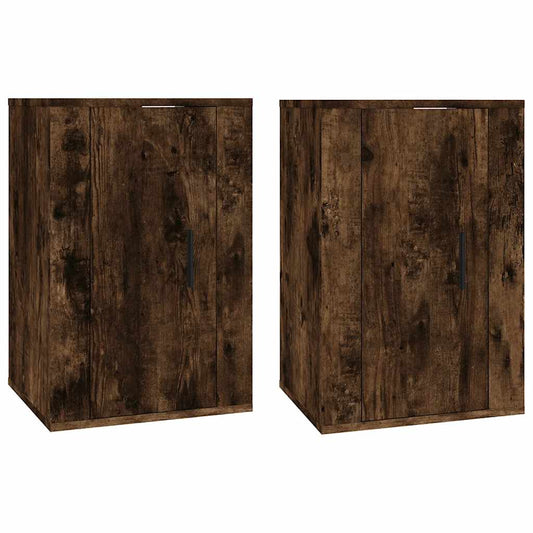 Wall Mounted TV Cabinets 2 pcs Smoked Oak 40x34.5x60 cm Wall Mounted TV Cabinets 2 pcs Smoked Oak 40x34.5x60 cm
