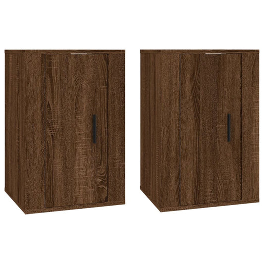 Wall Mounted TV Cabinets 2 pcs Brown Oak 40x34.5x60 cm Wall Mounted TV Cabinets 2 pcs Brown Oak 40x34.5x60 cm