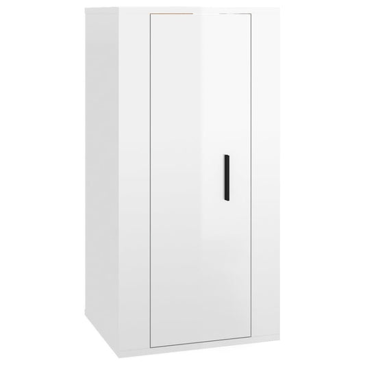 Wall Mounted TV Cabinet High Gloss White 40x34,5x80 cm Wall Mounted TV Cabinet High Gloss White 40x34,5x80 cm