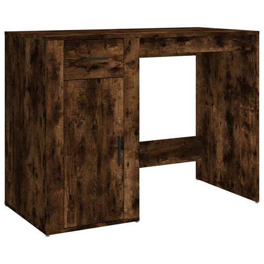 Desk Smoked Oak 100x49x75 cm Engineered Wood Desk Smoked Oak 100x49x75 cm Engineered Wood