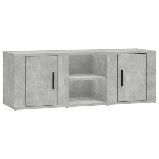 TV Cabinet Concrete Grey 100x31,5x35 cm Engineered Wood TV Cabinet Concrete Grey 100x31,5x35 cm Engineered Wood