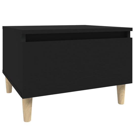 Side Table Black 50x46x35 cm Engineered Wood Side Table Black 50x46x35 cm Engineered Wood