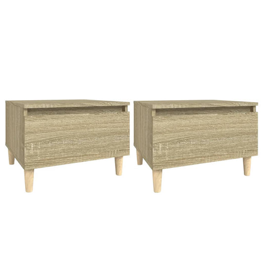 Side Tables 2 pcs Sonoma Oak 50x46x35 cm Engineered Wood Side Tables 2 pcs Sonoma Oak 50x46x35 cm Engineered Wood