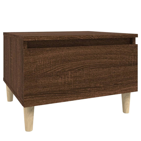 Side Table Brown Oak 50x46x35 cm Engineered Wood Side Table Brown Oak 50x46x35 cm Engineered Wood