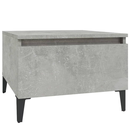 Side Table Concrete Grey 50x46x35 cm Engineered Wood Side Table Concrete Grey 50x46x35 cm Engineered Wood