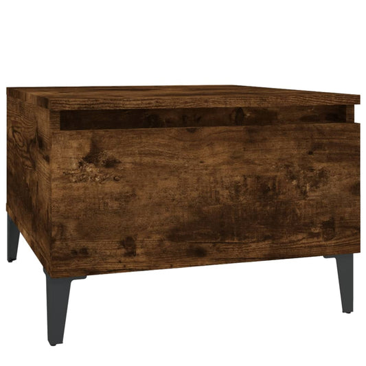 Side Table Smoked Oak 50x46x35 cm Engineered Wood Side Table Smoked Oak 50x46x35 cm Engineered Wood