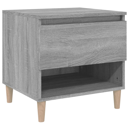 Bedside Table Grey Sonoma 50x46x50 Engineered Wood Bedside Table Grey Sonoma 50x46x50 Engineered Wood