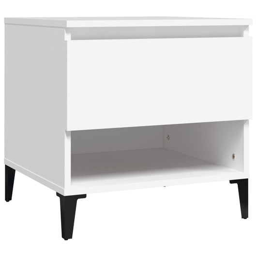 Side Table White 50x46x50 cm Engineered Wood Side Table White 50x46x50 cm Engineered Wood