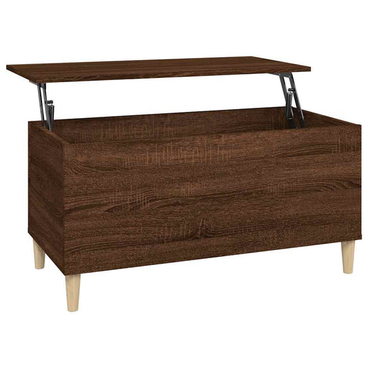 Coffee Table Brown Oak 90x44.5x45 cm Engineered Wood Coffee Table Brown Oak 90x44.5x45 cm Engineered Wood