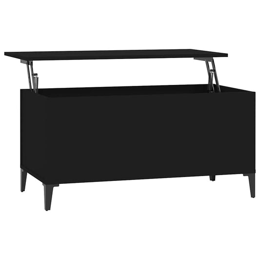 Coffee Table Black 90x44.5x45 cm Engineered Wood Coffee Table Black 90x44.5x45 cm Engineered Wood