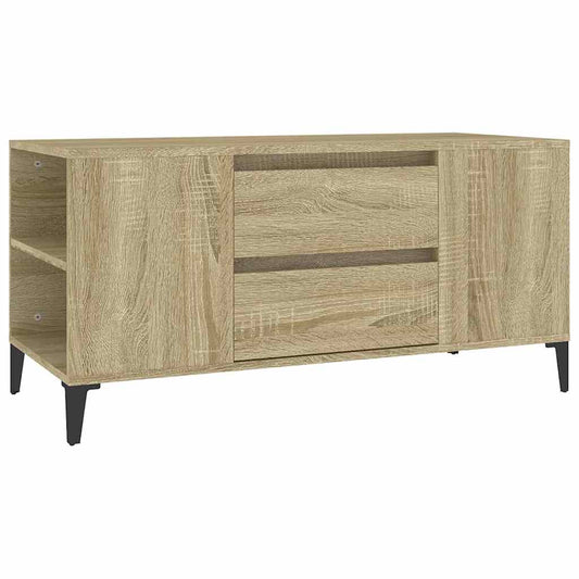 TV Cabinet Sonoma Oak 102x44,5x50 cm Engineered Wood TV Cabinet Sonoma Oak 102x44,5x50 cm Engineered Wood