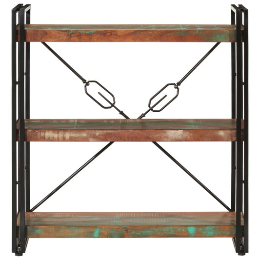 3-Tier Bookcase 77x30x80 cm Solid Wood Reclaimed and Iron 3-Tier Bookcase 77x30x80 cm Solid Wood Reclaimed and Iron