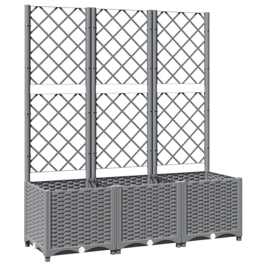 Garden Planter Light Grey 120 x 40 x 136 cm Garden Planter Light Grey 120 x 40 x 136 cm