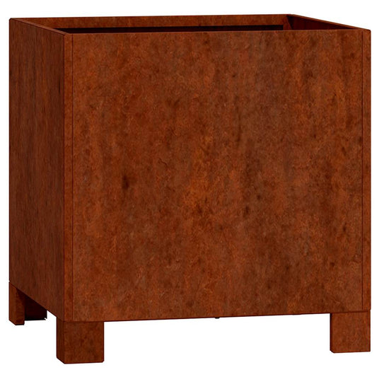 Planter with Legs Rusty 30x30x30 cm Corten Steel Planter with Legs Rusty 30x30x30 cm Corten Steel