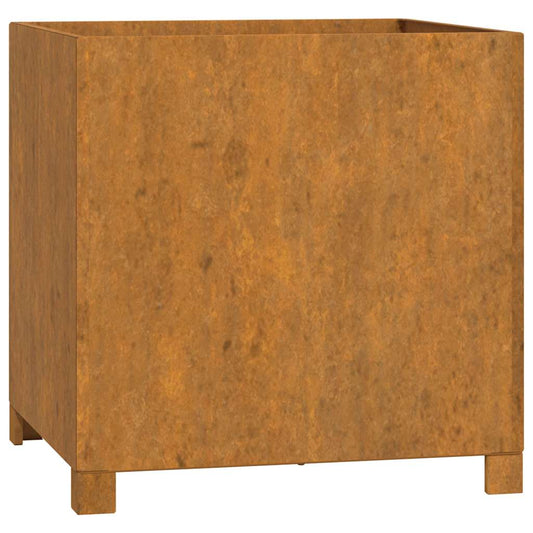 Planter with Legs Rusty 50x50x50 cm Corten Steel Planter with Legs Rusty 50x50x50 cm Corten Steel