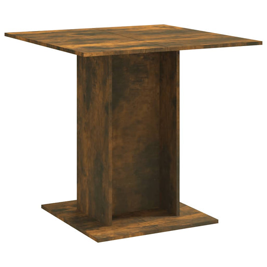 Dining Table Smoked Oak 80x80x75 cm Engineered Wood Dining Table Smoked Oak 80x80x75 cm Engineered Wood