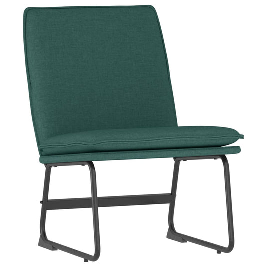 Lounge Chair Dark Green 52x75x76 cm Fabric Lounge Chair Dark Green 52x75x76 cm Fabric