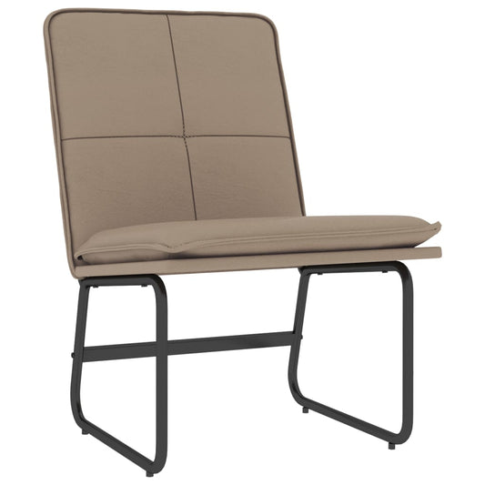 Lounge Chair Cappuccino 54x75x76 cm Faux Leather Lounge Chair Cappuccino 54x75x76 cm Faux Leather