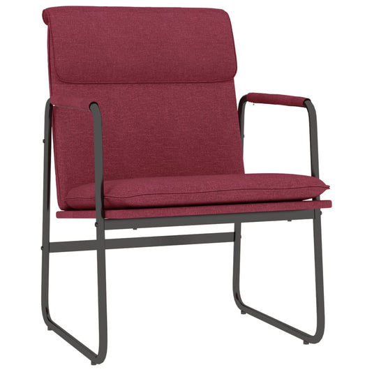 Lounge Chair Wine Red 55x64x80 cm Fabric Lounge Chair Wine Red 55x64x80 cm Fabric