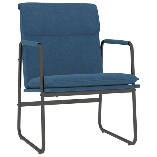 Lounge Chair Blue 55x64x80 cm Fabric Lounge Chair Blue 55x64x80 cm Fabric
