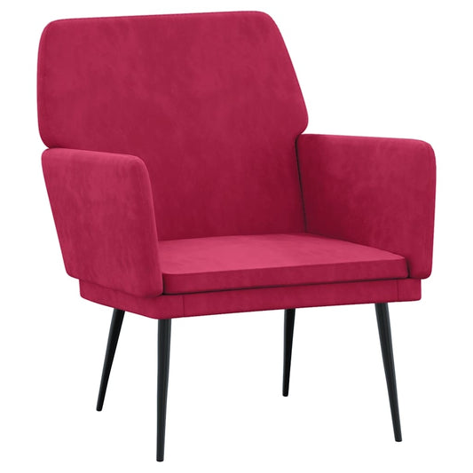 Armchair Wine Red 62x79x79 cm Velvet Armchair Wine Red 62x79x79 cm Velvet