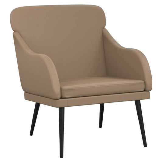 Armchair Cappuccino 63x76x80 cm Faux Leather Armchair Cappuccino 63x76x80 cm Faux Leather