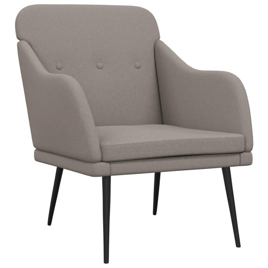 Armchair Taupe 63x76x80 cm Fabric Armchair Taupe 63x76x80 cm Fabric