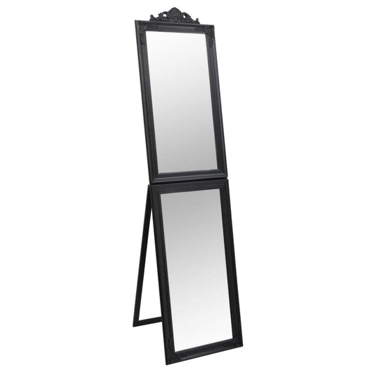 Free-Standing Mirror Black 40x160 cm Free-Standing Mirror Black 40x160 cm