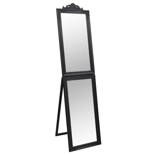 Free-Standing Mirror Black 45x180 cm Free-Standing Mirror Black 45x180 cm