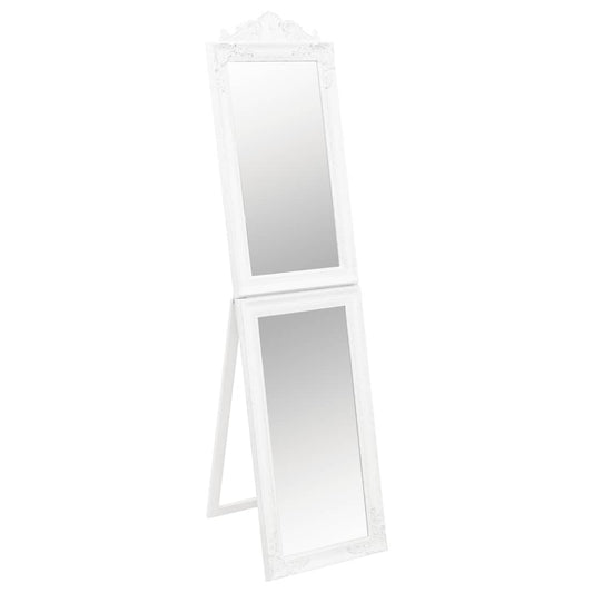 Free-Standing Mirror White 50x200 cm Free-Standing Mirror White 50x200 cm